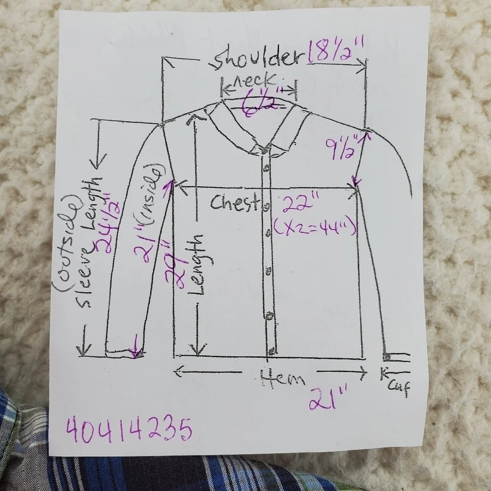 Patagonia Shirt Plaid Organic Cotton Green Blue White Button Up Mens M - Picture 3 of 13